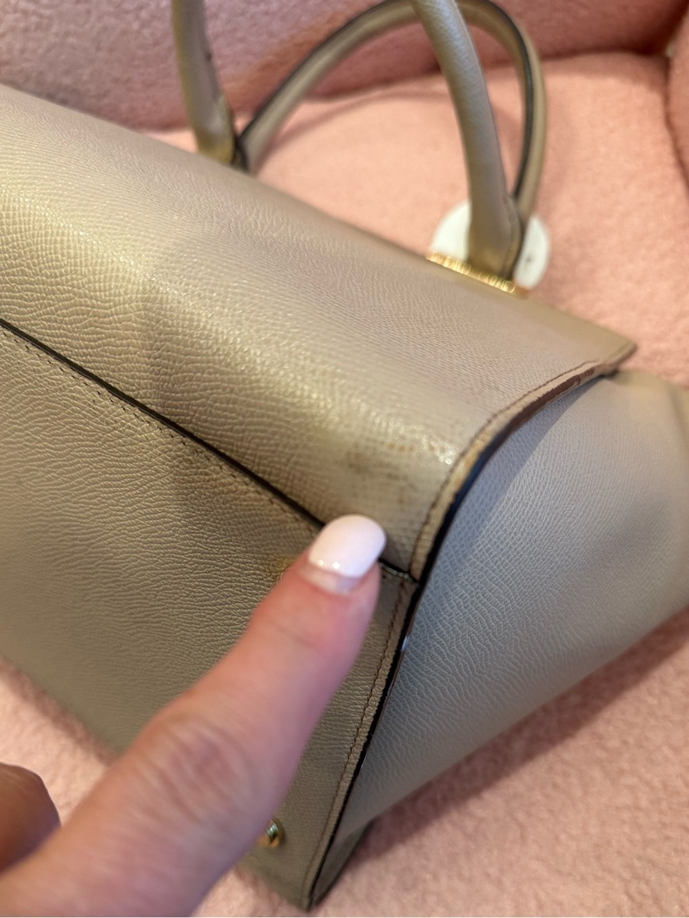 Henri Bendel Cream Satchel - Picture 12 of 15